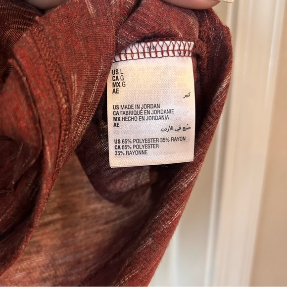 NWT L Style & Co. Wine Spacedye Sleeveless Top - Picture 5 of 6